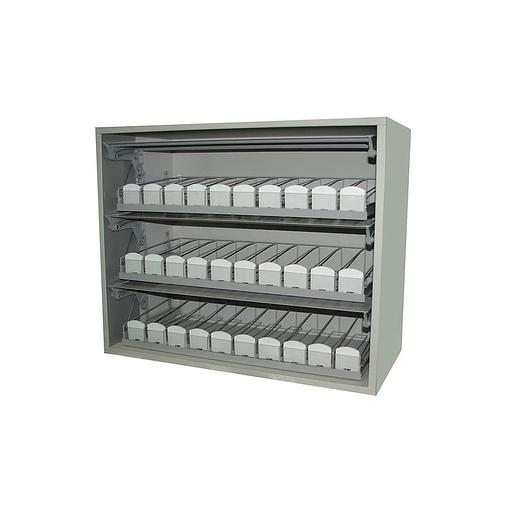 Сигаретный шкаф-диспенсер Эконом ШДЛМ 3-10/330 металл/дерево фото 1