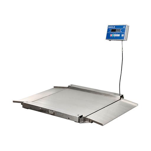 Весы пандусные Масса-К 4D-LA.S-10/10-1000-AB из нержавейки с влагозащищенным терминалом фото 1