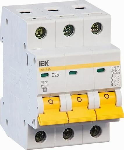 Выключатель автоматический 3П 32А C ВА47-29 4.5кА ИЭК Опт фото 1