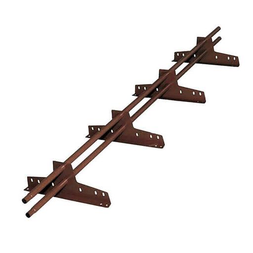 Снегозадержатель ECONOM d-25 (круг) EVRO 8017 RAL 3м Опт фото 1