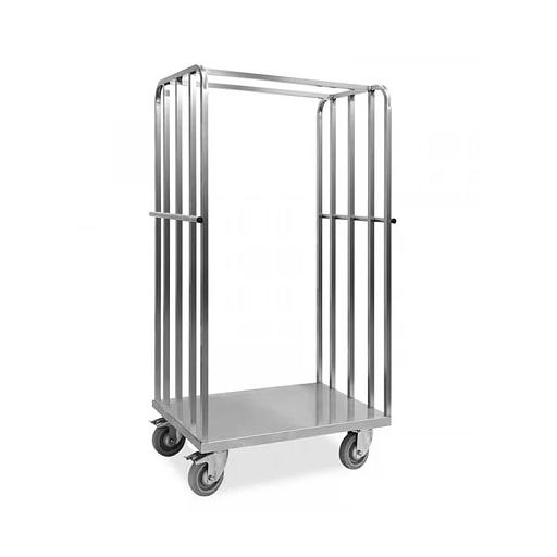 Тележка-стеллаж для прачечной ТП 21.12 из нержавейки фото 1