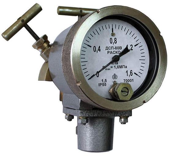 ДСП-80В-РАСКО дифманометр стрелочный показывающий фото 1
