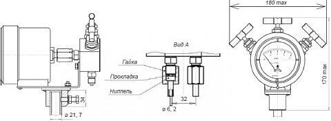 ДСП-80В-РАСКО дифманометр стрелочный показывающий фото 7