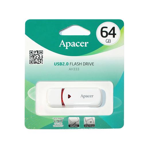 USB Флэш Apacer AH333 AP64GAH333W-1 64GB USB 2.0 Белый фото 3