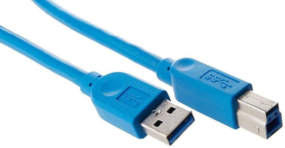 Кабель Manhattan USB 3.0 A(M)/B(M) 2 м синий 322430 фото 1