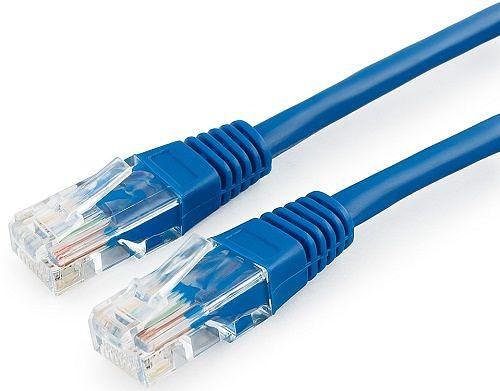 Патч-корд Cablexpert PP10-1M/B 1m UTP 5e-Cat синий фото 1