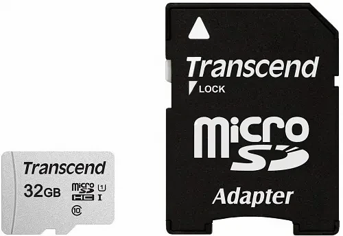 Карта памяти MicroSD 32GB Class 10 U1 Transcend TS32GUSD300S-A фото 1
