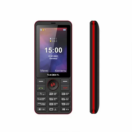 Мобильный телефон Texet TM-321 черно-красный фото 1