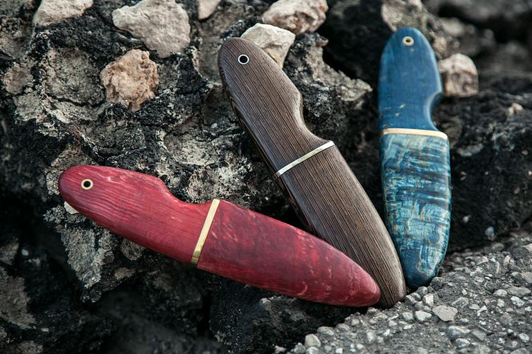 Нож Шкет из Х12МФ и дамасской стали A695 фото 3