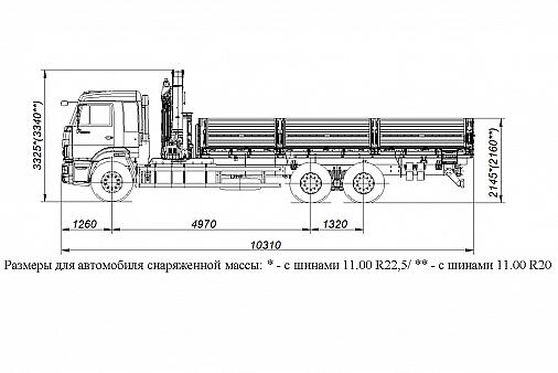 Бортовой КАМАЗ 65115 с КМУ Palfinger PK15500A фото 2
