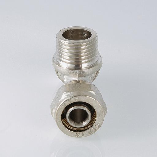 Фитинг обжимной тройник с переходом на наружную резьбу опт фото 3