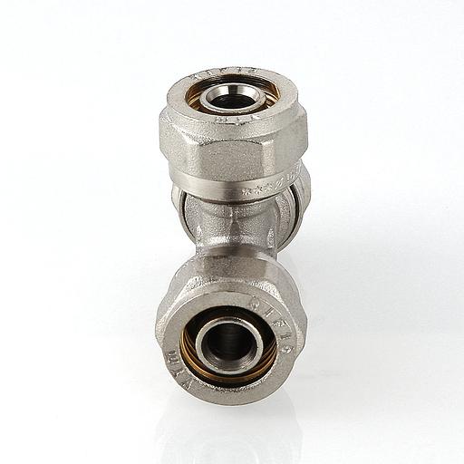 Фитинг обжимной тройник латунный никелированный опт фото 5