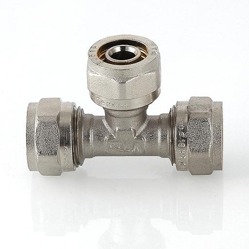 Фитинг обжимной тройник латунный никелированный опт фото 7