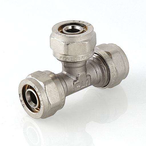 Фитинг обжимной тройник латунный никелированный опт фото 9