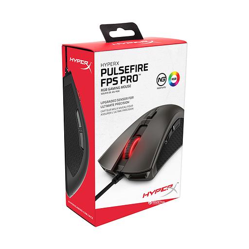 Компьютерная мышь HyperX 4P4F7AA HX-MC003B Pulsefire FPS Pro RGB Gaming Серебристо-Черная фото 3
