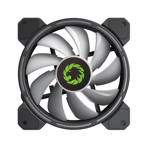 Кулер для компьютерного корпуса Gamemax FN 12Rainbow D 14050101035 Чёрный фото 2