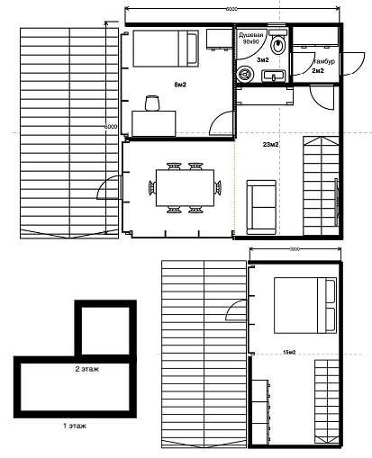 Арго 3/3.2-2э – модульный дом фото 2