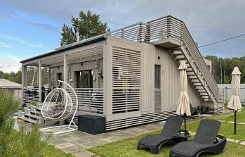 Арго 3/3.2 с эксплуатируемой кровлей – модульный дом фото 1