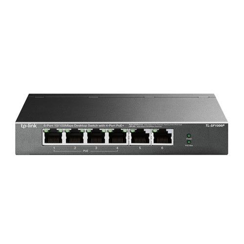 Коммутатор PoE+ 6-портовый Tp-Link TL-SF1006P фото 1