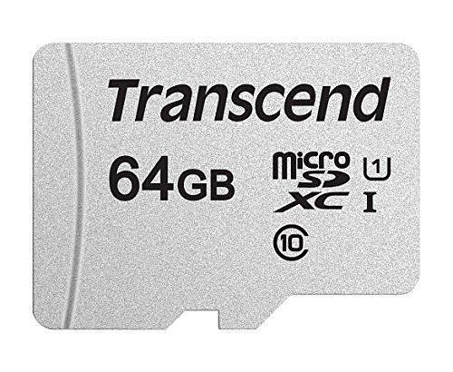 Карта памяти MicroSD 64GB Class 10 U1 Transcend TS64GUSD300S фото 1