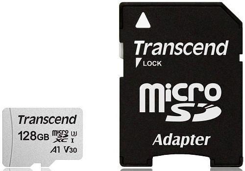 Карта памяти MicroSD 128GB Class 10 U3 Transcend TS128GUSD300S-A фото 1