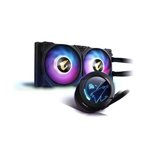 Кулер для процессора Gigabyte GP-AORUS WATERFORCE X 240 (4719331552145) Чёрный фото 1