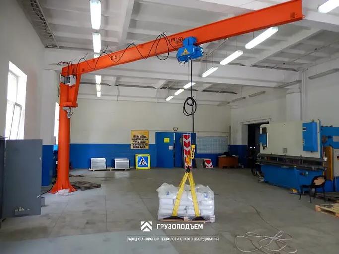 Кран консольный поворотный на колонне фото 4