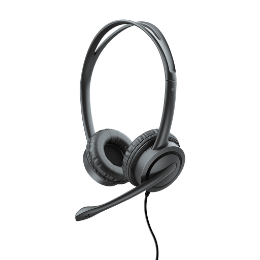 Наушники-гарнитура проводная Trust Mauro USB черный фото 1