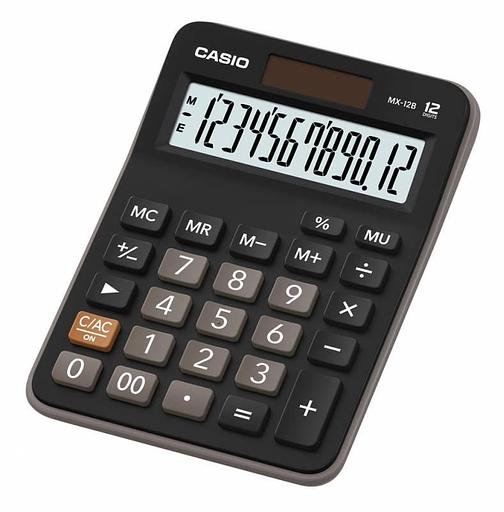 Калькулятор настольный CASIO MX-12B-W-EC фото 1