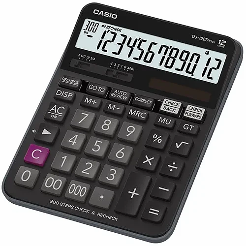 Калькулятор настольный CASIO DJ-120DPLUS-W-EP фото 1