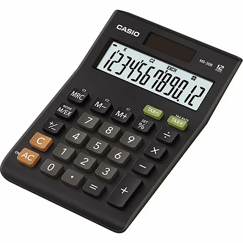 Калькулятор настольный CASIO MS-20B-S-EC фото 1