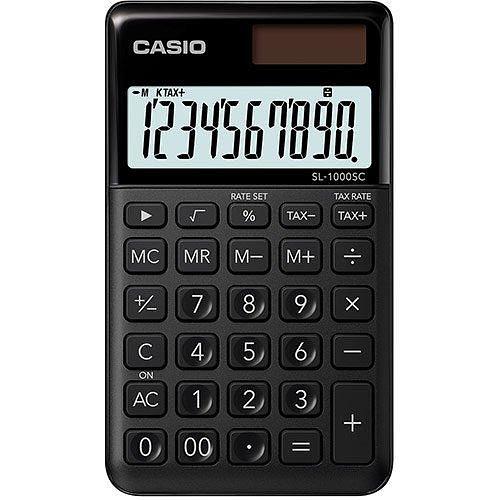 Калькулятор карманный CASIO SL-1000SC-BK-W-EP фото 1