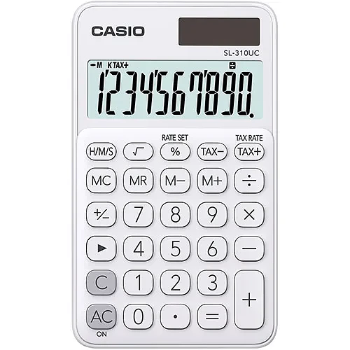 Калькулятор карманный CASIO SL-310UC-WE-W-EC фото 1