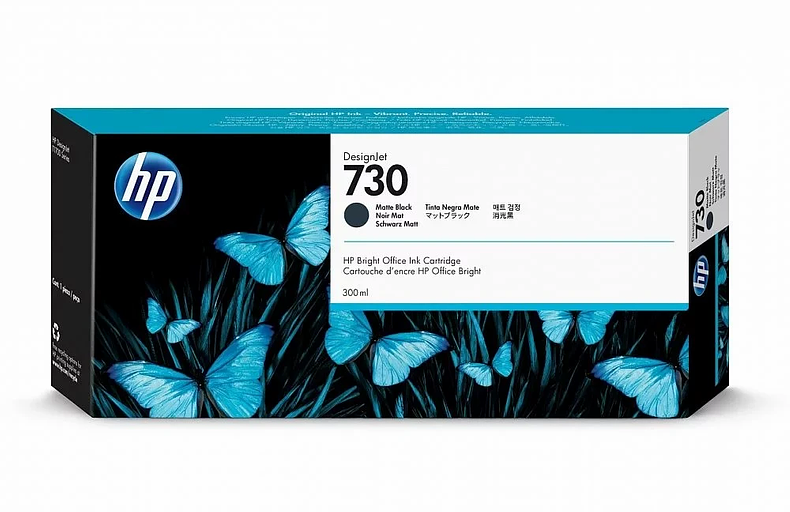 Картридж HP 730 (P2V71A) черный матовый фото 1