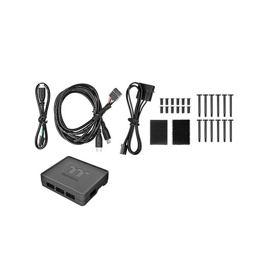 Кулер для компьютерного корпуса Thermaltake Riing Quad 12 RGB White (3-Fan Pack) фото 3