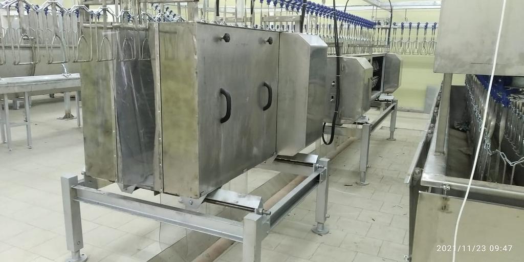 Машина для тонкого ощипывания птицы ВИ-1005А 3-рядная фото 1