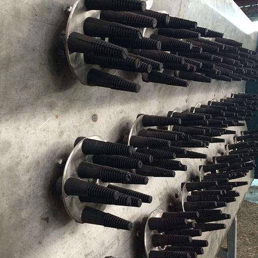 Машина для тонкого ощипывания птицы ВИ-1005А 3-рядная фото 3