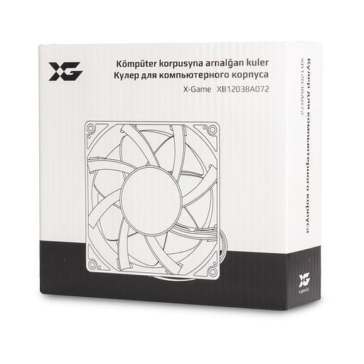 Кулер для компьютерного корпуса X-Gamel XB12038A072 чёрный фото 3
