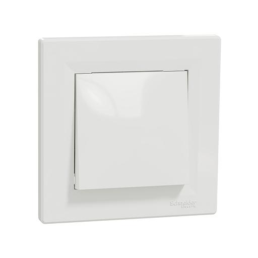 Выключатель одноклавишный SE EPH0100121 Asfora 10AX в сборе быстрозажим. клеммы белый фото 1