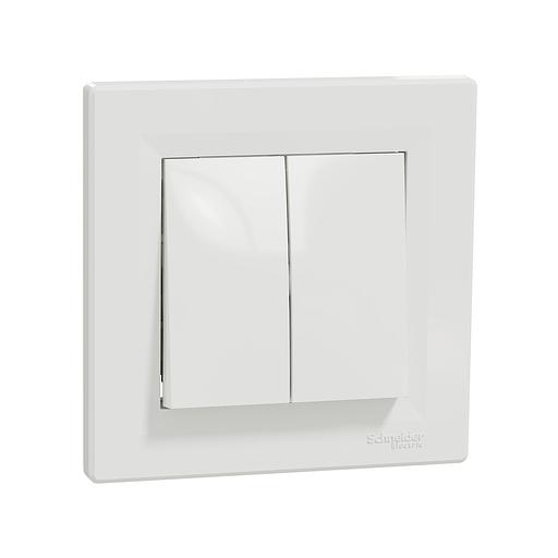 Выключатель одноклавишный SE EPH0300121 Asfora в сборе белый фото 1