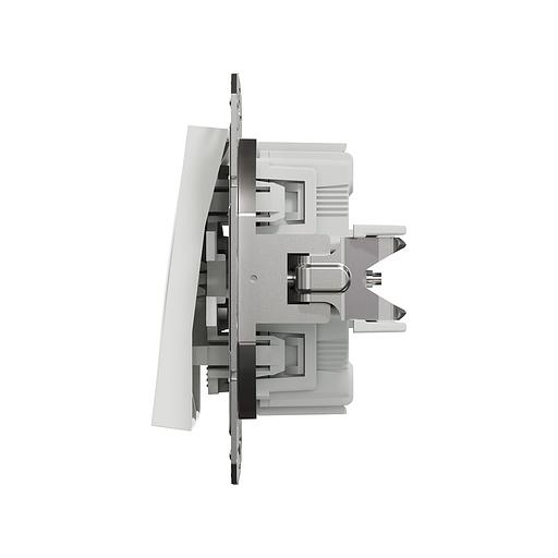 Выключатель двухклавишный SE EPH0370121 Asfora механизм быстрозажим. клеммы белый фото 3