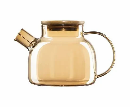 Заварник Ardesto Golden Moon 1000 мл боросиликатное стекло бамбук AR3010GBG фото 1