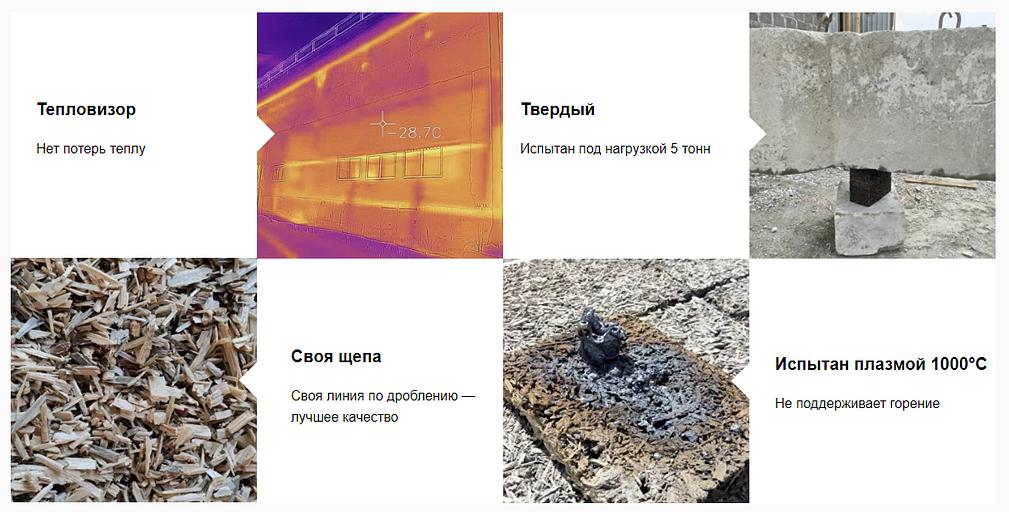 Арболитовые блоки 395х195х195 мм Свердловская область фото 2