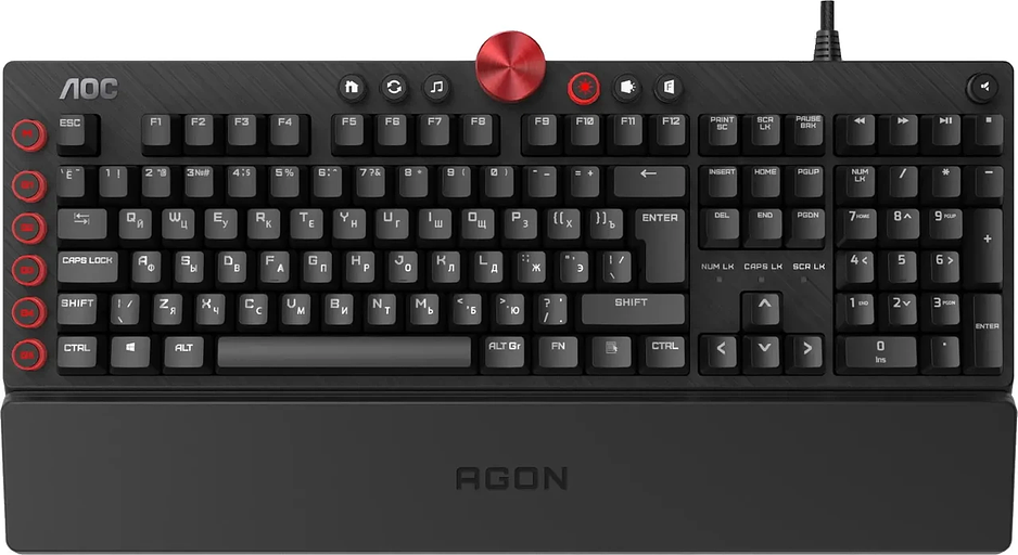 Игровая Клавиатура AOC AGK700 RED AGK700DR2R фото 1