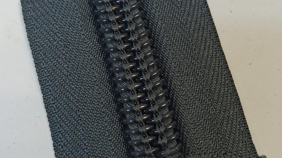 Молния спираль №10 Серая метровая фото 1