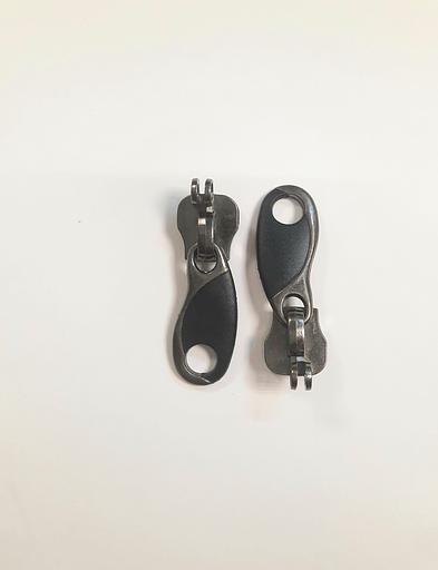 Бегунок спираль №10 Чёрный овальная ручка фото 1