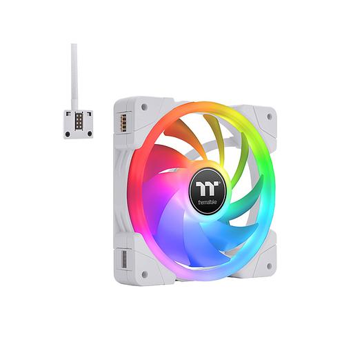 Кулер для компьютерного корпуса Thermaltake SWAFAN EX14 RGB PC Cooling Fan White (3-Fan Pack) CL-F162-PL14SW-A фото 1