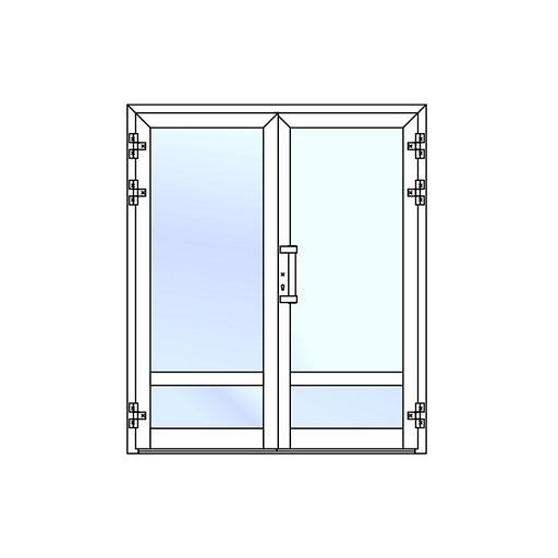 Двери с алюминиевым профилем Баррела фото 1