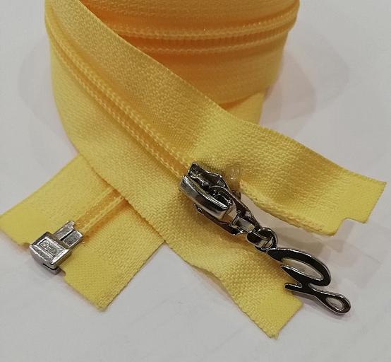 Молния спираль №7 65см. 1 зам. Светло-желтый фото 1