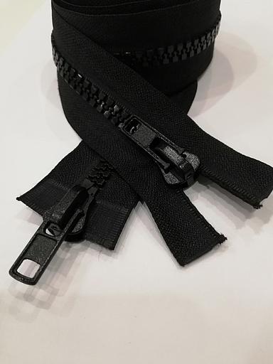 Молния спираль №7 75см. 2 зам. Черный фото 1